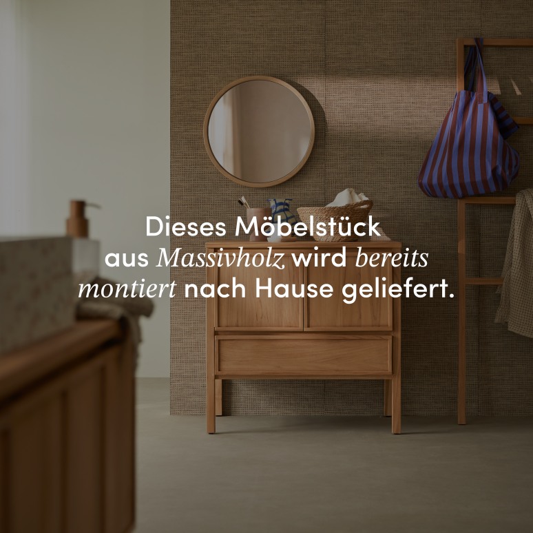 Jane - Sideboard aus massivem Teak 80 cm