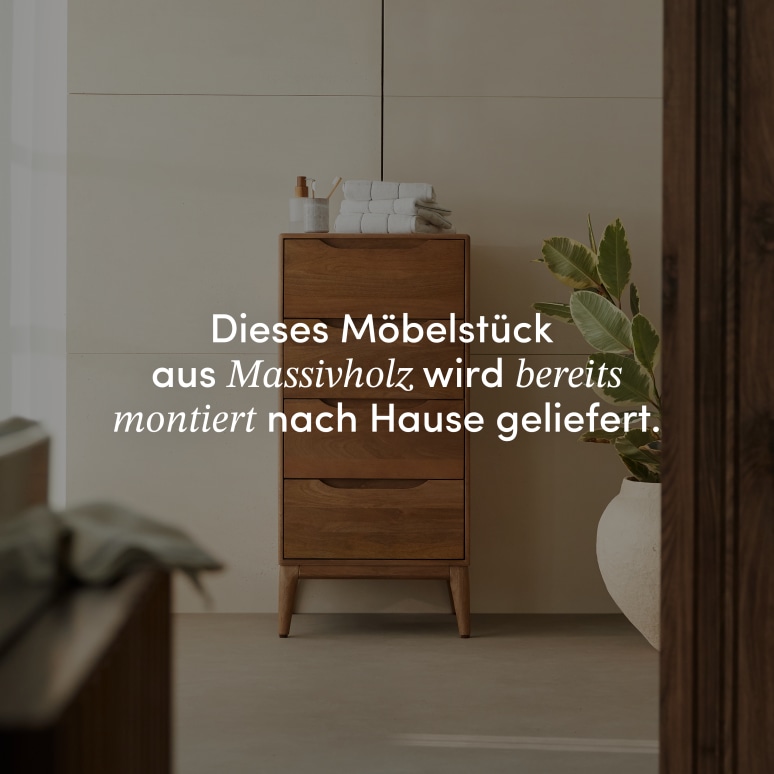 Gabrielle - Hochschrank aus massivem Mangoholz