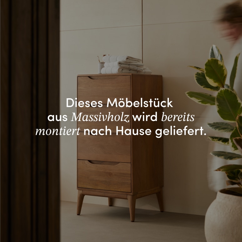 Gabrielle - Hochschrank aus massivem Mangoholz