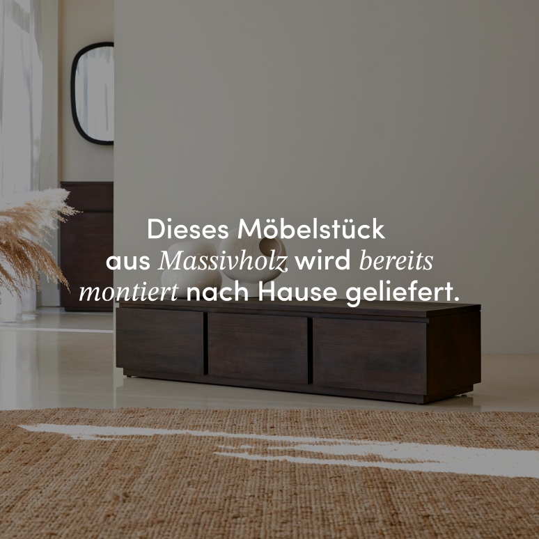 Eva - TV Schrank aus massivem Mahagoniholz 135 cm