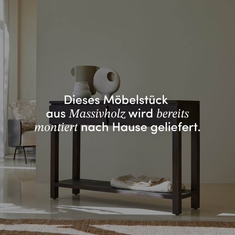 Eva - Konsole aus massivem Mahagoniholz