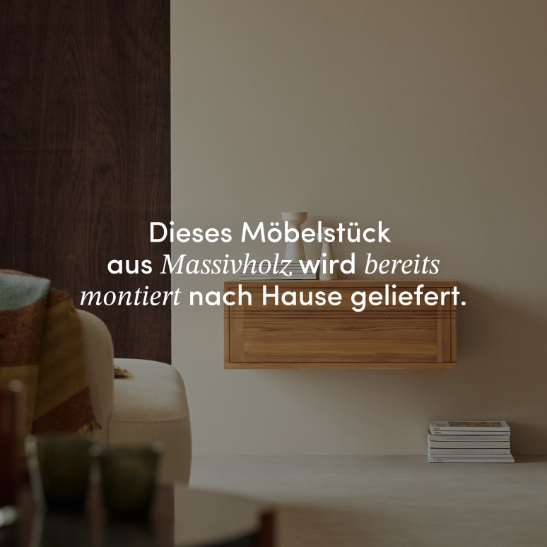 Basic - TV-Schränk aus massivem Teak 80 cm