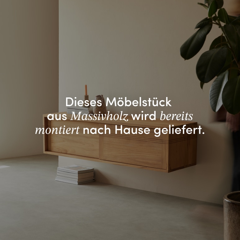Basic - TV-Schränk aus massivem Teak 140 cm
