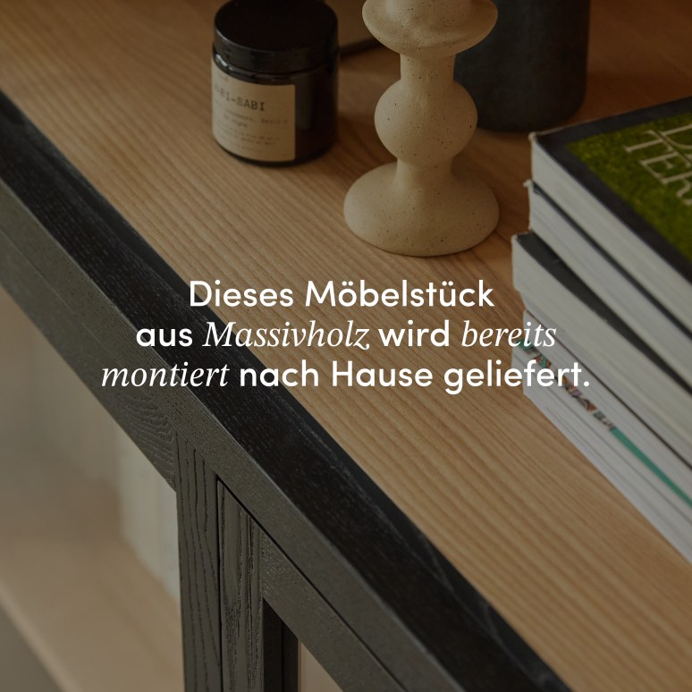 Carmen - Bücherschrank aus massivem Eschenholz