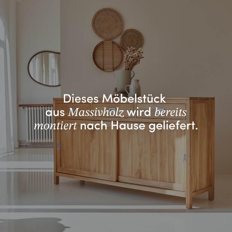 Coffee Tek - Buffet aus massivem Teakholz 180 cm