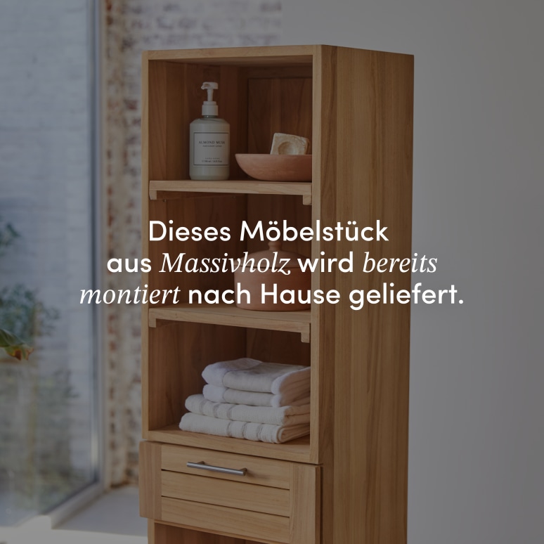 Soho - Hochschrank aus massivem Teakholz