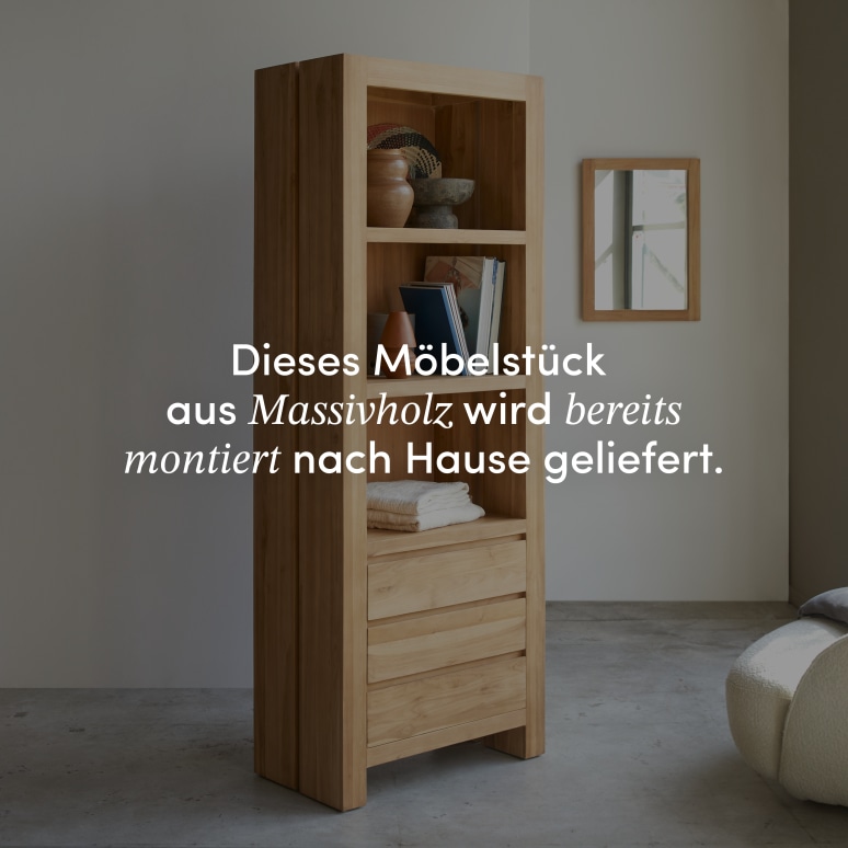 Eden - Bücherregal aus massivem Teak