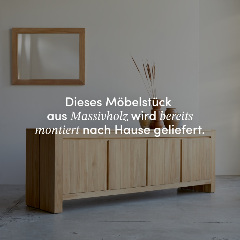 Eden - Buffet aus massivem Teakholz 210 cm