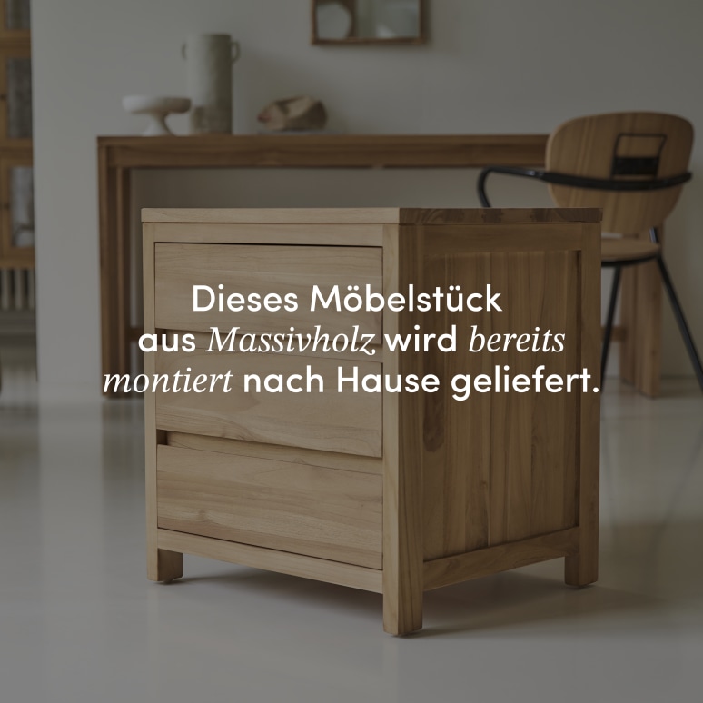Eden - Aufbewahrungsbox aus massivem Teak 55 cm