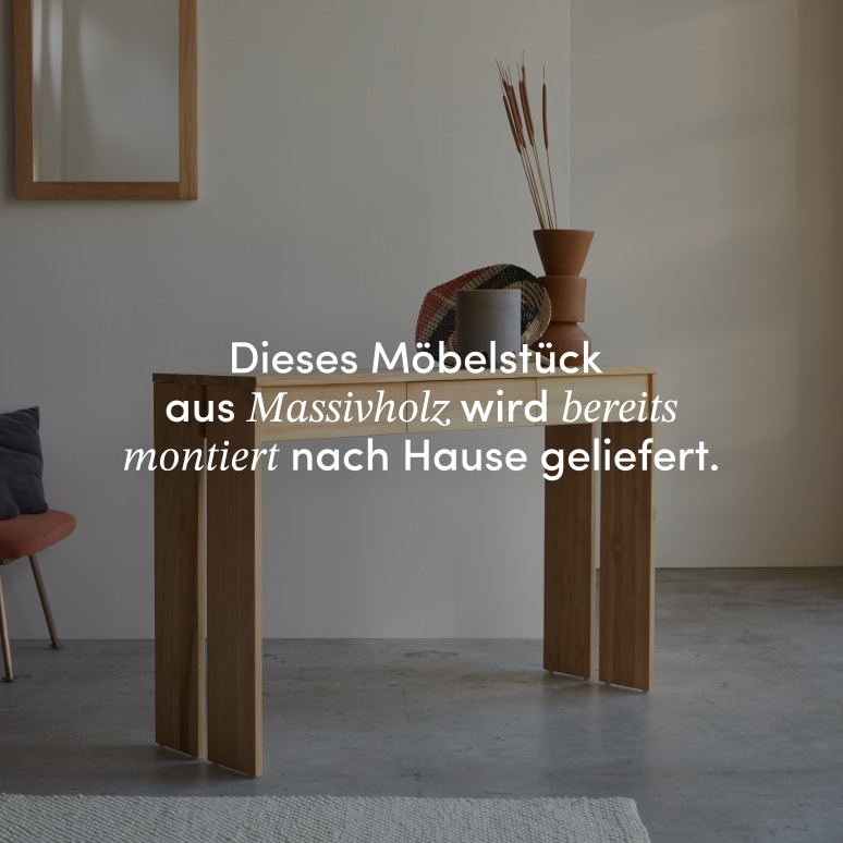 Eden - Flurkonsole aus Massivteak T. 35 cm