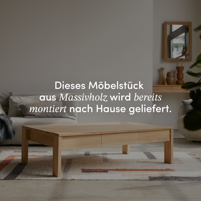 Eden - Couchtisch aus massivem Teakholz
