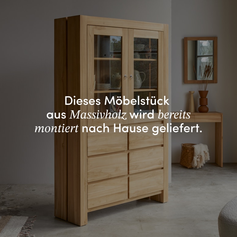 Eden - Geschirrschrank aus massivem Teakholz