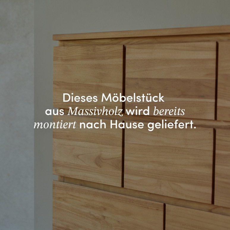 Milano - Kommode aus massivem Teakholz