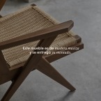 Tribute - Sillón de teca maciza y tejido 