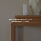 Achille - Consola de teca maciza de 100 cm