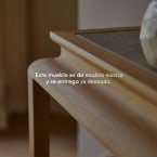 Achille - Consola de teca maciza de 120 cm