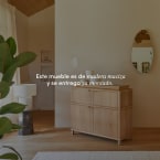 Achille - Aparador de teca maciza de 120 cm