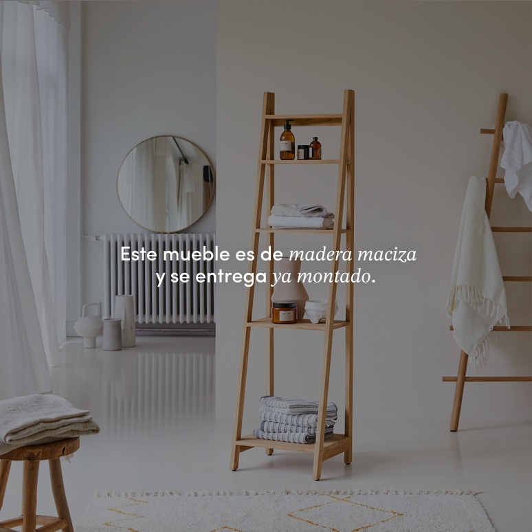 Bahya - Estantería de teca maciza