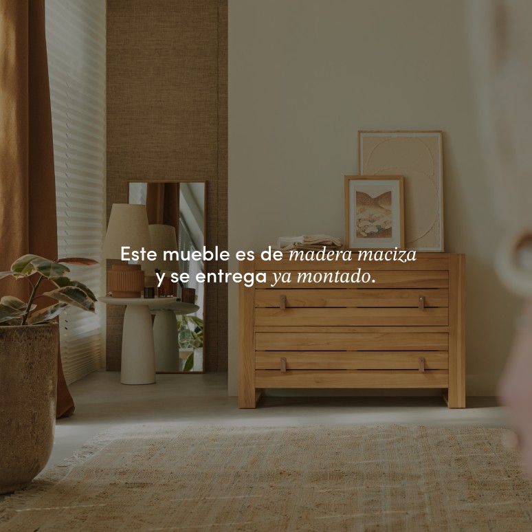 Minimalys - Cómoda infantil de teca maciza