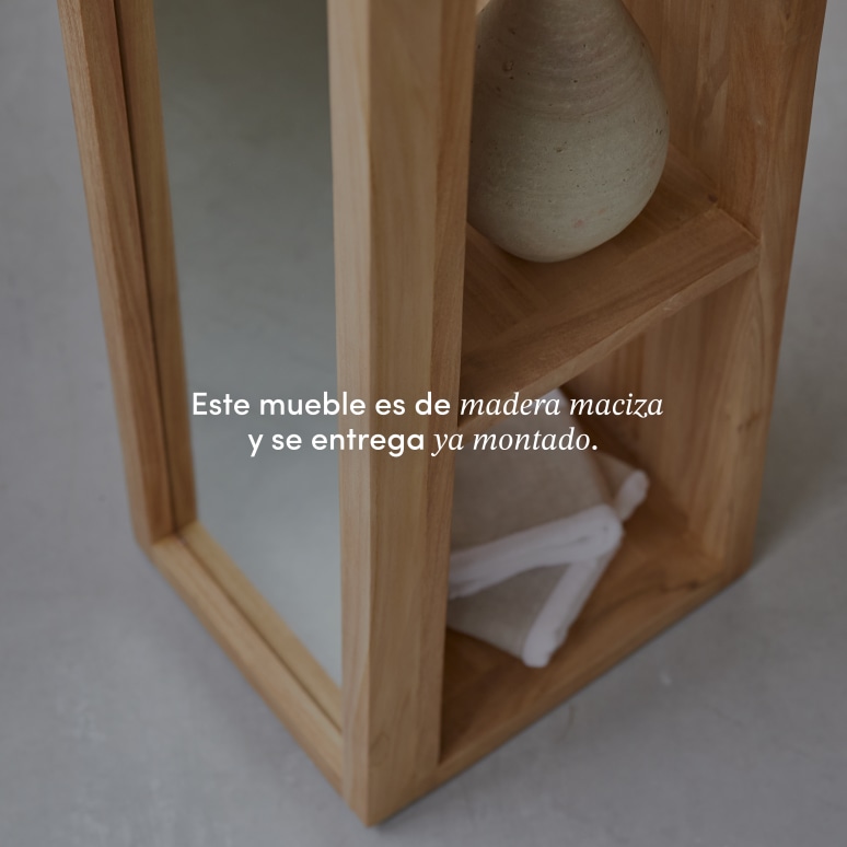 Twig - Columna oblicua de teca maciza