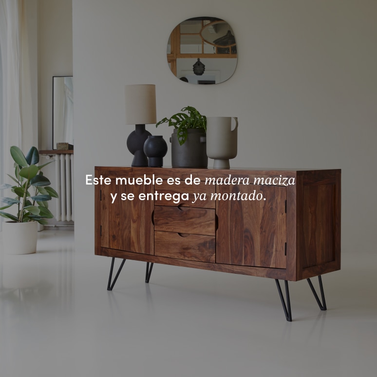 Bonnie - Aparador de palisandro macizo de 150 cm