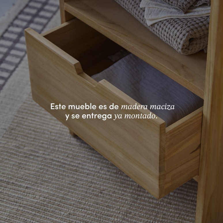 Kwarto - Mueble para lavabo de teca maciza de 60 cm