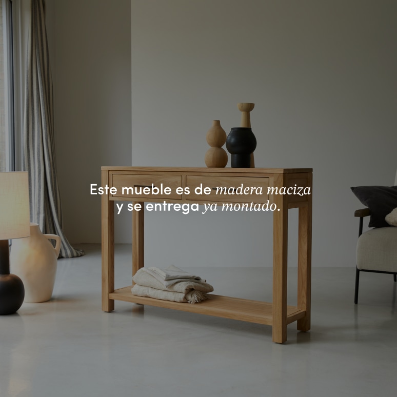 Maë - Consola de teca maciza