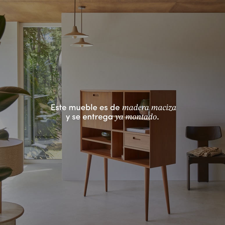 Magda 50's - Escritorio de caoba maciza