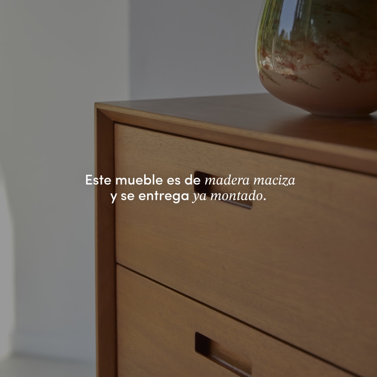 Magda 50's - Cómoda infantil de caoba maciza