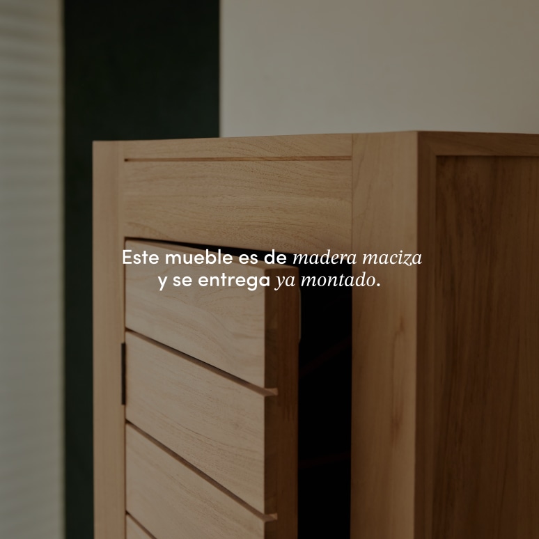 Minimalys - Armario simple de teca maciza