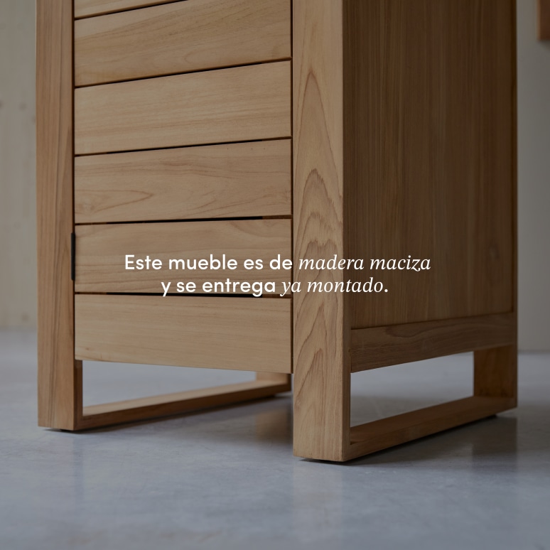 Minimalys - Armario simple de teca maciza