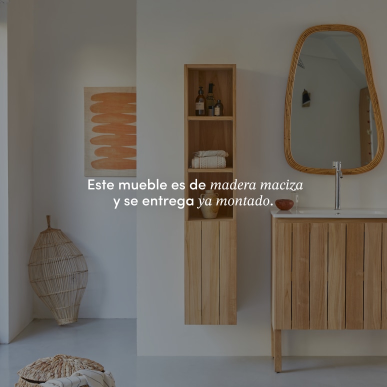 Jill - Columna de teca maciza