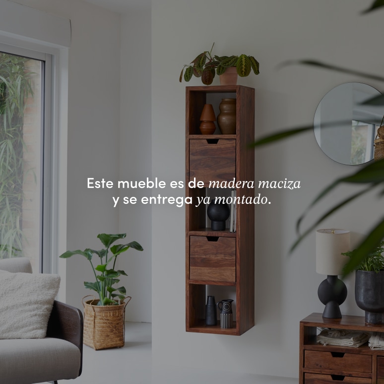 Kwarto - Estantería de pared de palisandro macizo 