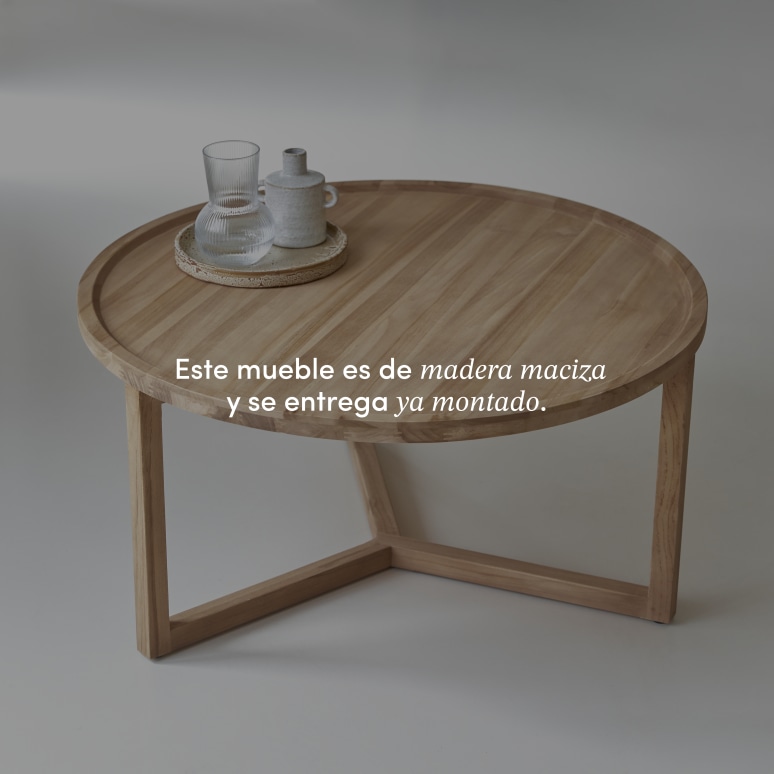 Ana - Mesa de centro de teca maciza