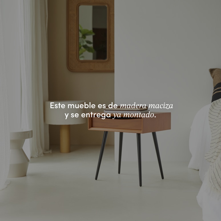 Simen - Mesita de noche de caoba