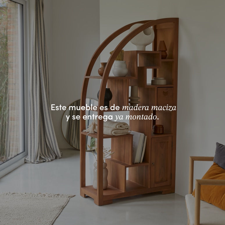 Alco Tipo - Biblioteca de teca maciza