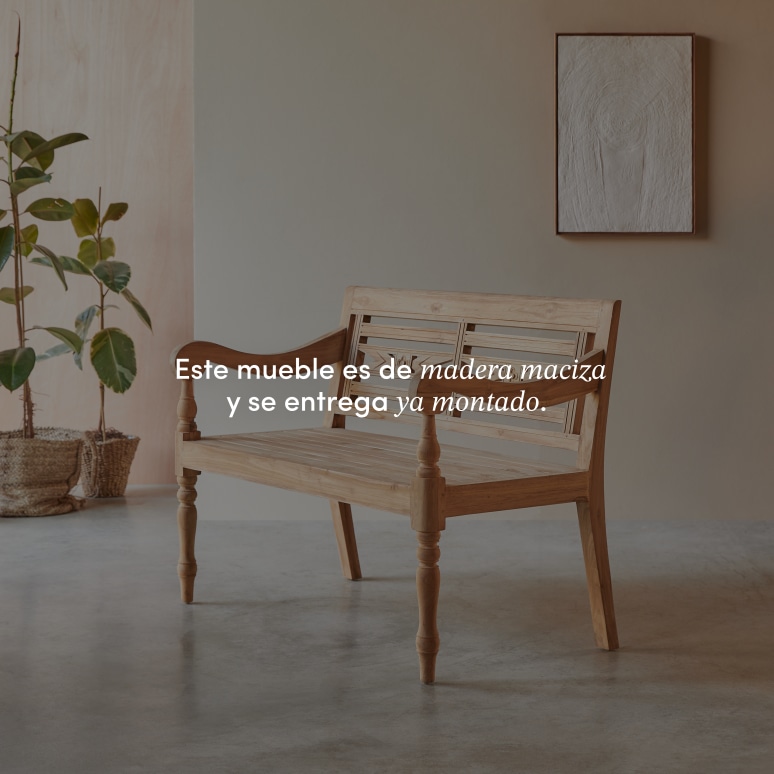 Marceau - Banco de teca maciza