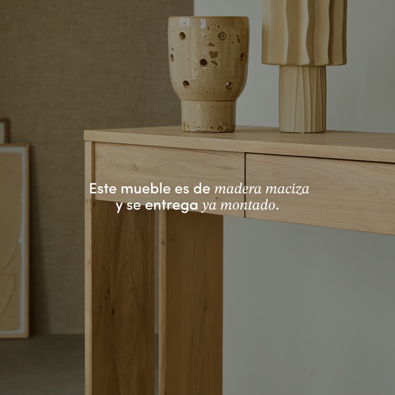 Eden - Consola de roble macizo