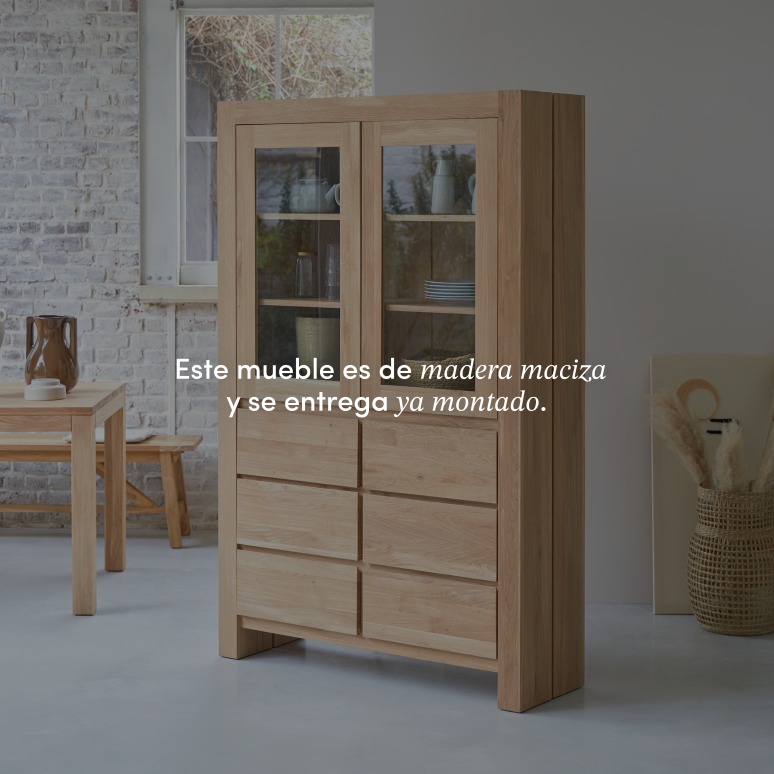 Eden - Vajillero de roble macizo