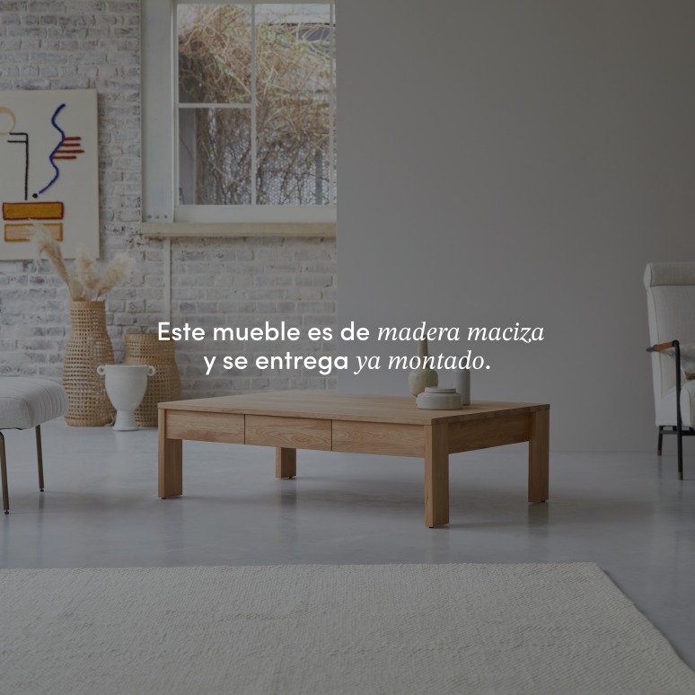 Eden - Mesa de centro de roble macizo