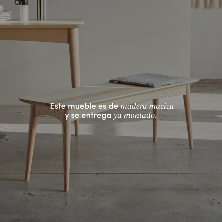 Josef - Banco de fresno olivo macizo francés