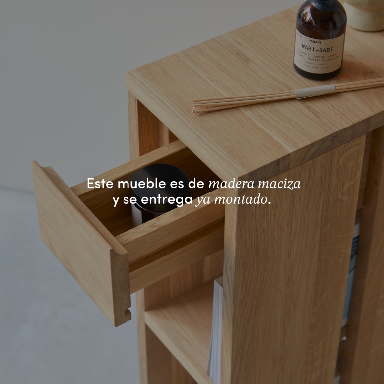 Eden - Mesa auxiliar de roble macizo