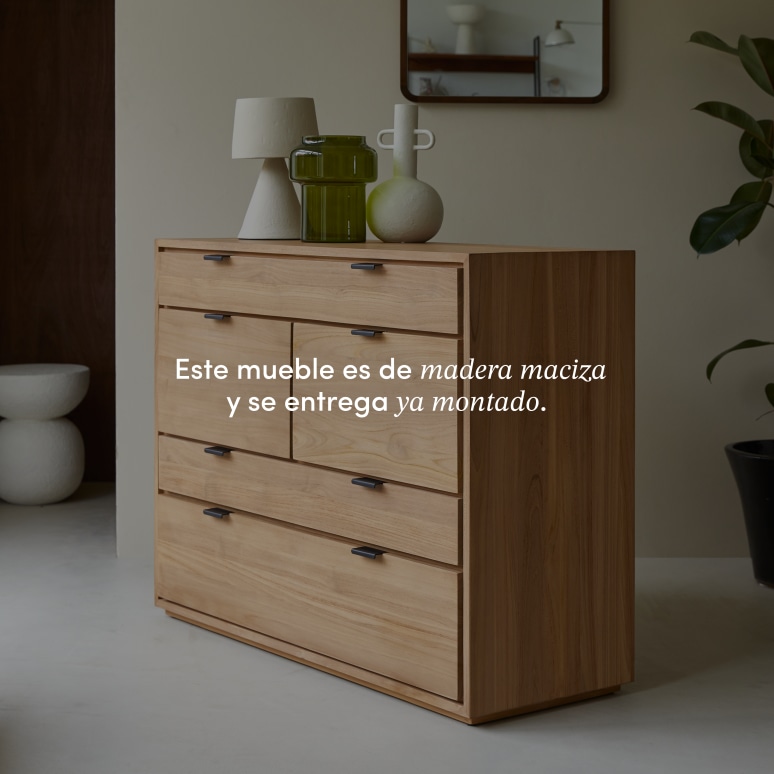 Senson - Cómoda de teca maciza