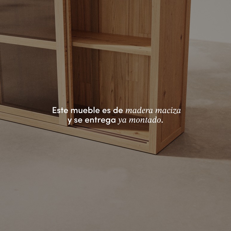 Heidi - Alacena de roble macizo 110 cm