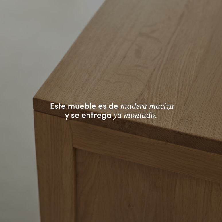 Heidi - Alacena de roble macizo 110 cm