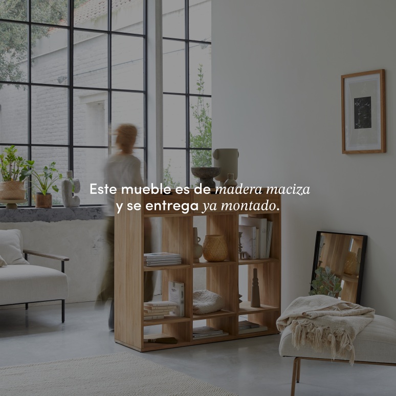 Miho - Consola de entrada de madera maciza de teca