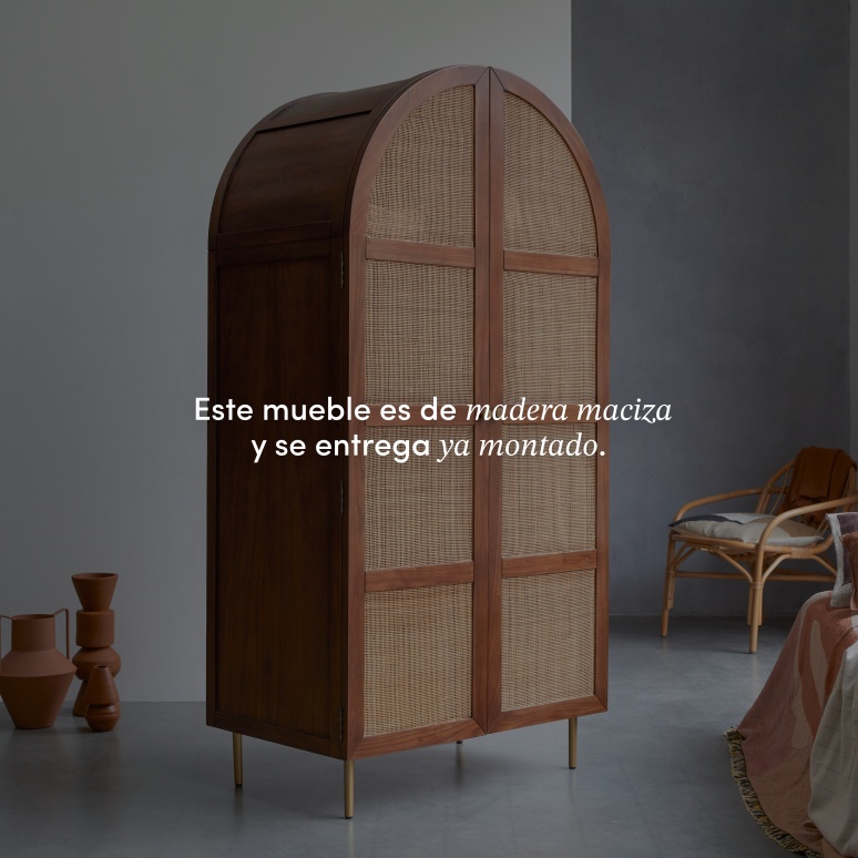 Lisbeth - Armario de olmo y caña