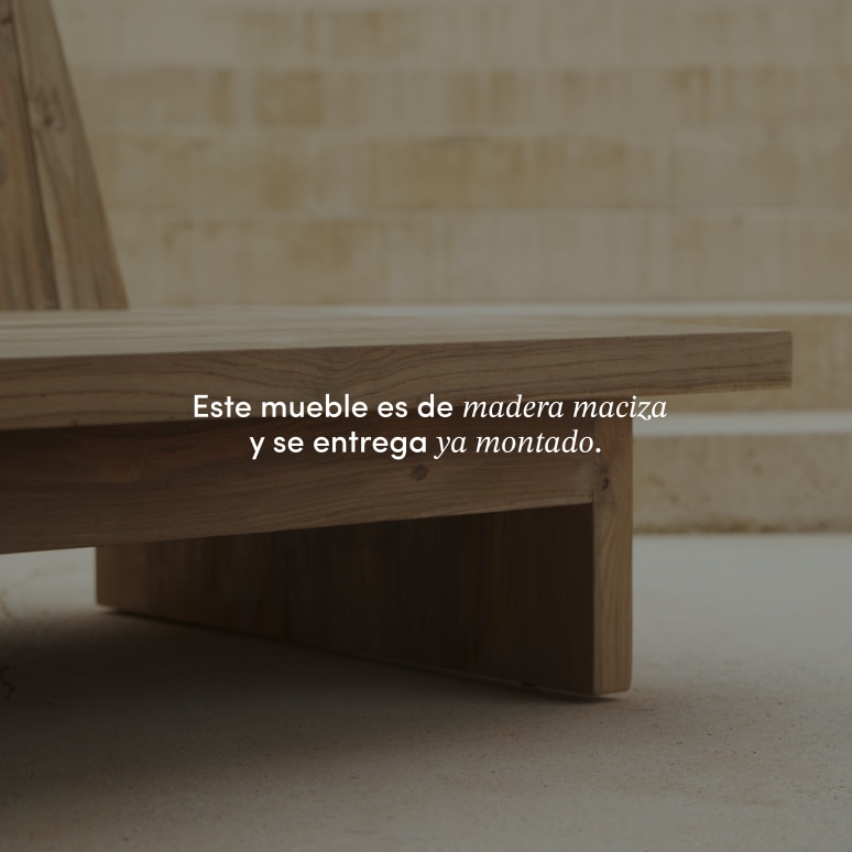 Joaquin - Banco de jardín de teca maciza reciclada