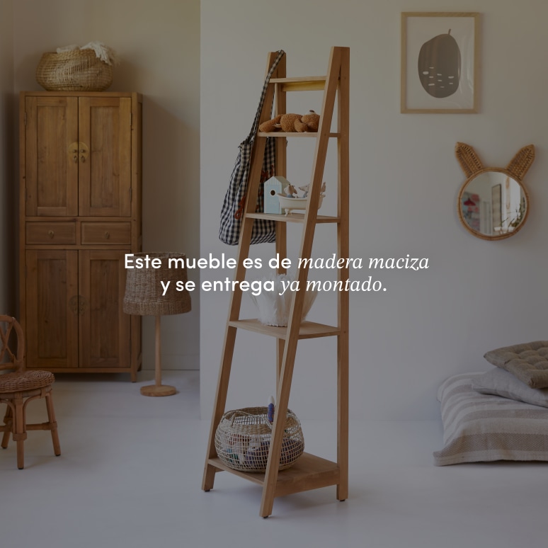 Bahya - Biblioteca infantil de teca maciza