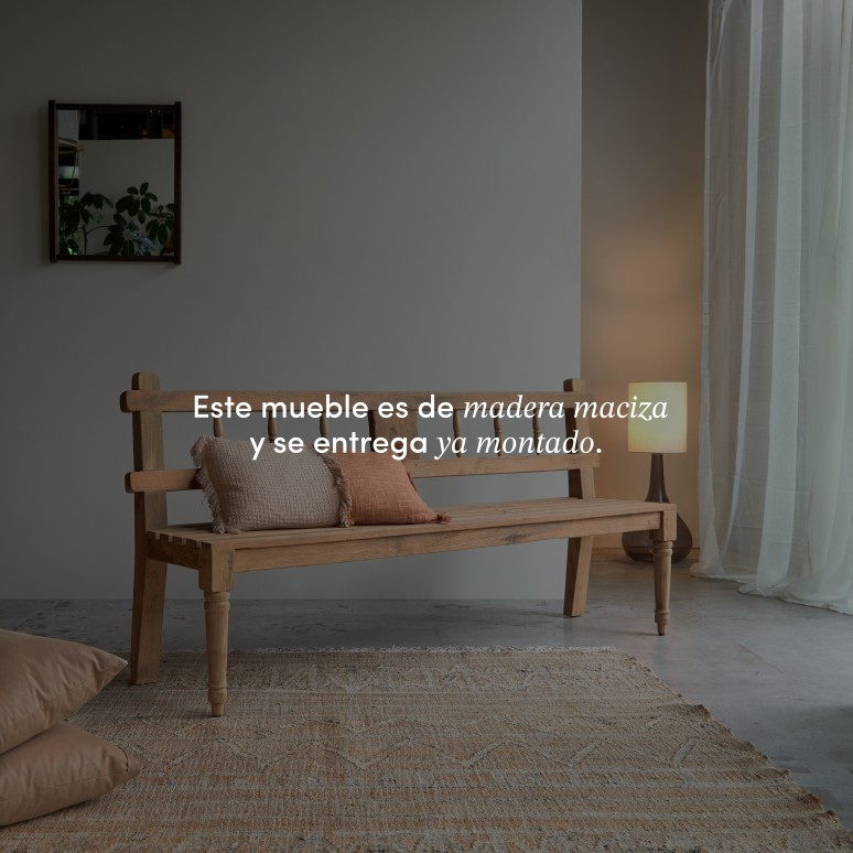 Paula - Banco de teca maciza reciclada